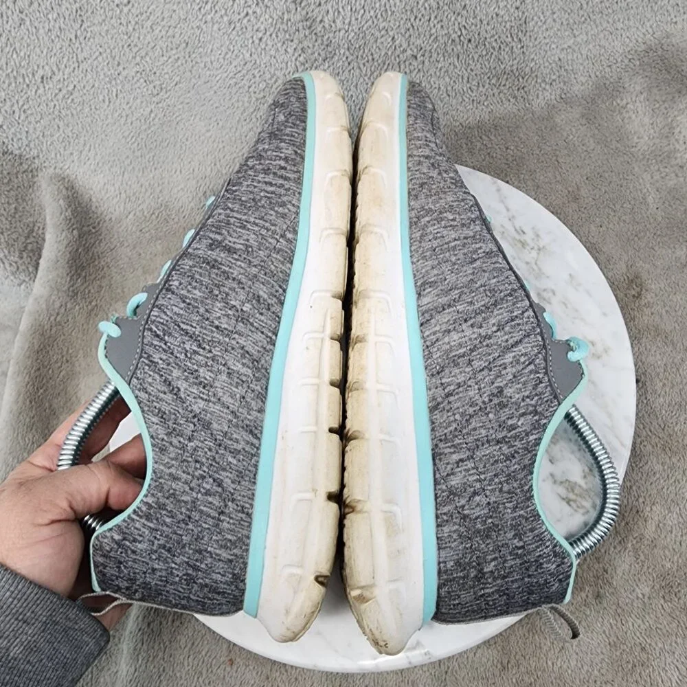 Skechers Shoes Womens Size 8.5 S Sport Gray Lace Up Sneakers *Read*